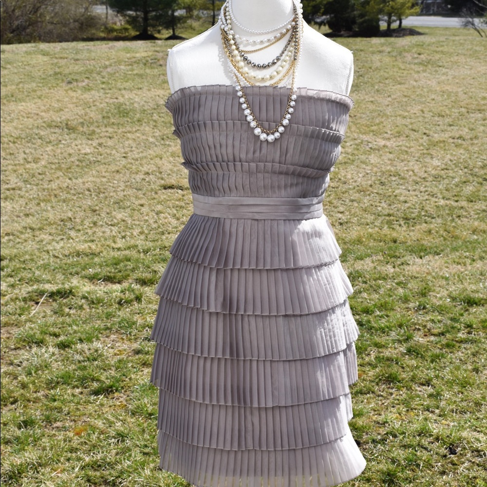 Gorgeous NWT Calvin Klein Cocktail Dress in Pewter